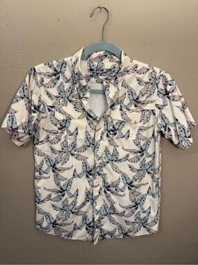 Ariat Boys VentTEK Outbound “Papyrus” Tropical short-sleeve shirt size M 10/12